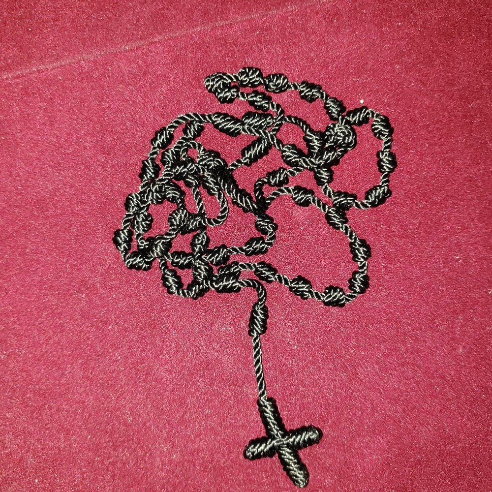 Handmade rosary necklace